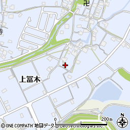 兵庫県加古川市志方町上冨木518-1周辺の地図