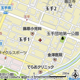 兵庫県姫路市玉手1丁目196周辺の地図