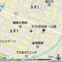 兵庫県姫路市玉手1丁目204周辺の地図