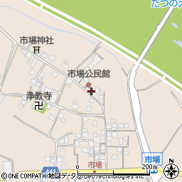 兵庫県たつの市揖保川町市場754-5周辺の地図