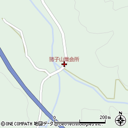 猪子山集会所周辺の地図