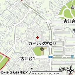 大阪府吹田市古江台1丁目23-2周辺の地図