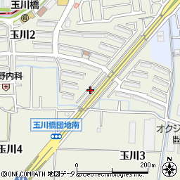 阪高ファインパーク玉川橋団地駐車場周辺の地図
