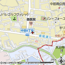 サーティワンアイスクリーム 宝塚中筋店周辺の地図
