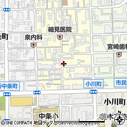 大阪府茨木市下中条町9-29周辺の地図