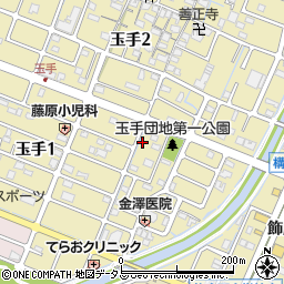 兵庫県姫路市玉手1丁目210周辺の地図