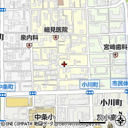 大阪府茨木市下中条町9-27周辺の地図
