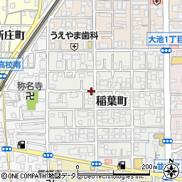 リパーク茨木稲葉町駐車場周辺の地図