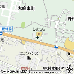 大阪府枚方市大峰東町14周辺の地図
