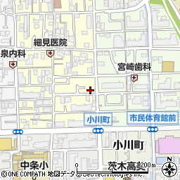 大阪府茨木市下中条町9-19周辺の地図