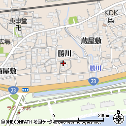 愛知県蒲郡市大塚町勝川33周辺の地図