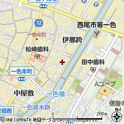 愛知県西尾市一色町一色伊那跨43周辺の地図