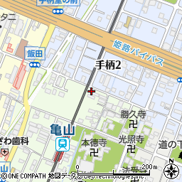 兵庫県姫路市亀山413周辺の地図
