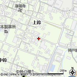 兵庫県姫路市四郷町上鈴255-1周辺の地図