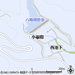 愛知県西尾市西幡豆町（小田際）周辺の地図