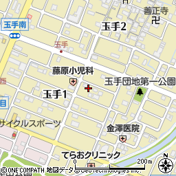 兵庫県姫路市玉手1丁目200周辺の地図