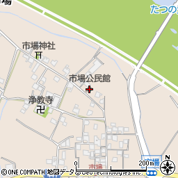 兵庫県たつの市揖保川町市場754周辺の地図