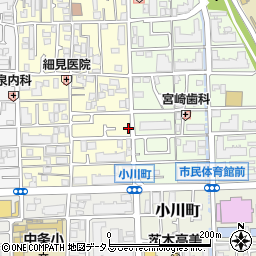 大阪府茨木市下中条町9-15周辺の地図