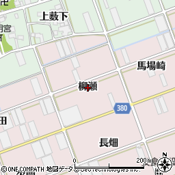 愛知県豊川市当古町柳瀬周辺の地図