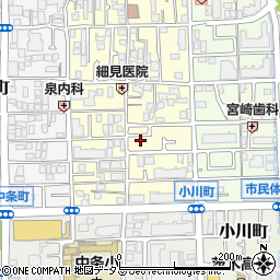 大阪府茨木市下中条町9-32周辺の地図