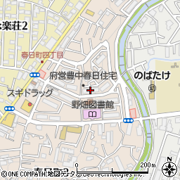 大阪府営豊中春日住宅８号棟周辺の地図