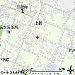 兵庫県姫路市四郷町上鈴222周辺の地図