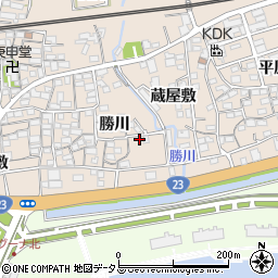 愛知県蒲郡市大塚町勝川69周辺の地図