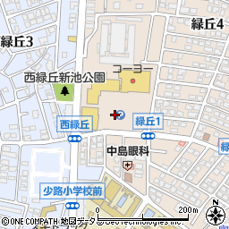 イレブンカット　イオン豊中緑丘店周辺の地図