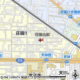 市立荘園会館周辺の地図