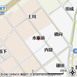 愛知県豊川市瀬木町水原前周辺の地図