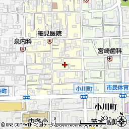 大阪府茨木市下中条町9-35周辺の地図