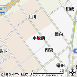 愛知県豊川市瀬木町（水原前）周辺の地図