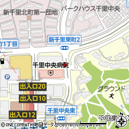 千里中央第3立体駐車場【平日のみ：7:00〜23:00】（宿泊不可）周辺の地図