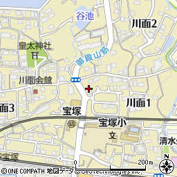 ＣＣＣ宝塚チャペル周辺の地図