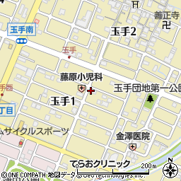 兵庫県姫路市玉手1丁目199周辺の地図