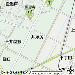 愛知県西尾市吉良町富田井戸尻周辺の地図
