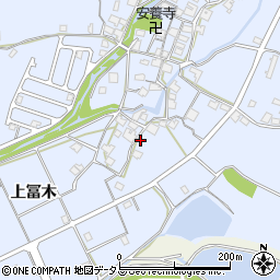 兵庫県加古川市志方町上冨木453周辺の地図