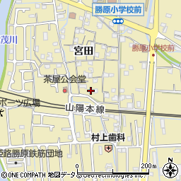 兵庫県姫路市勝原区宮田424-4周辺の地図