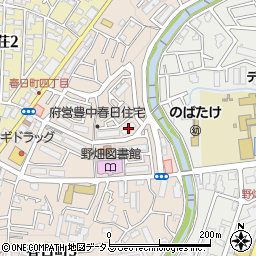 大阪府営豊中春日住宅７号棟周辺の地図