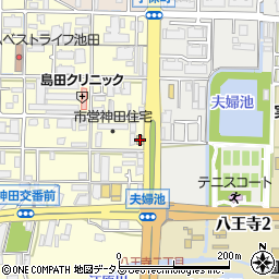 ファミリーマート池田神田店周辺の地図