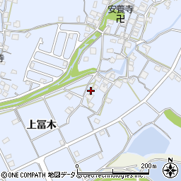 兵庫県加古川市志方町上冨木517周辺の地図