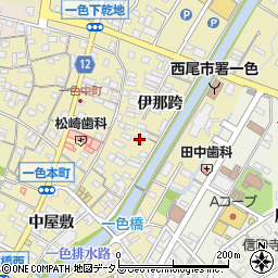 愛知県西尾市一色町一色伊那跨40周辺の地図