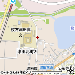 藤阪モータープール周辺の地図
