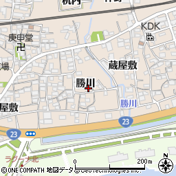 愛知県蒲郡市大塚町勝川31周辺の地図