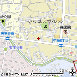 モスバーガー宝塚中山店周辺の地図