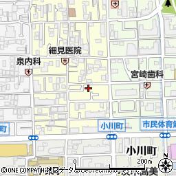 大阪府茨木市下中条町9-6周辺の地図