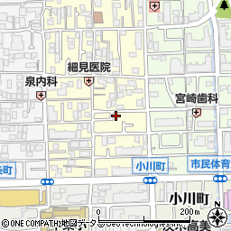 大阪府茨木市下中条町9-5周辺の地図