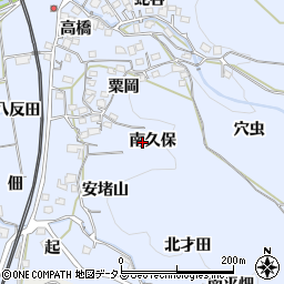 京都府綴喜郡井手町多賀南久保周辺の地図