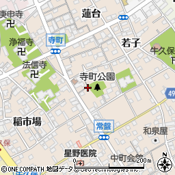 寺町公園トイレ周辺の地図