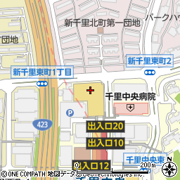 コラボ KollaBo 千里中央店周辺の地図